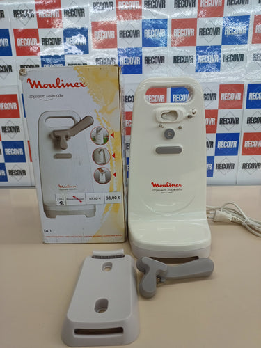 Moulinex Open Matic DJJ152 Abrelatas Eléctrico, 50 W, Plástico, Blanco